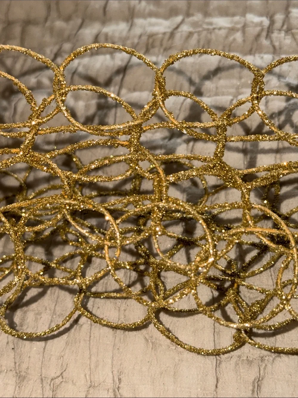 Garland 186” gold garland iron wire mesh gorgeous I have three price is for ONE